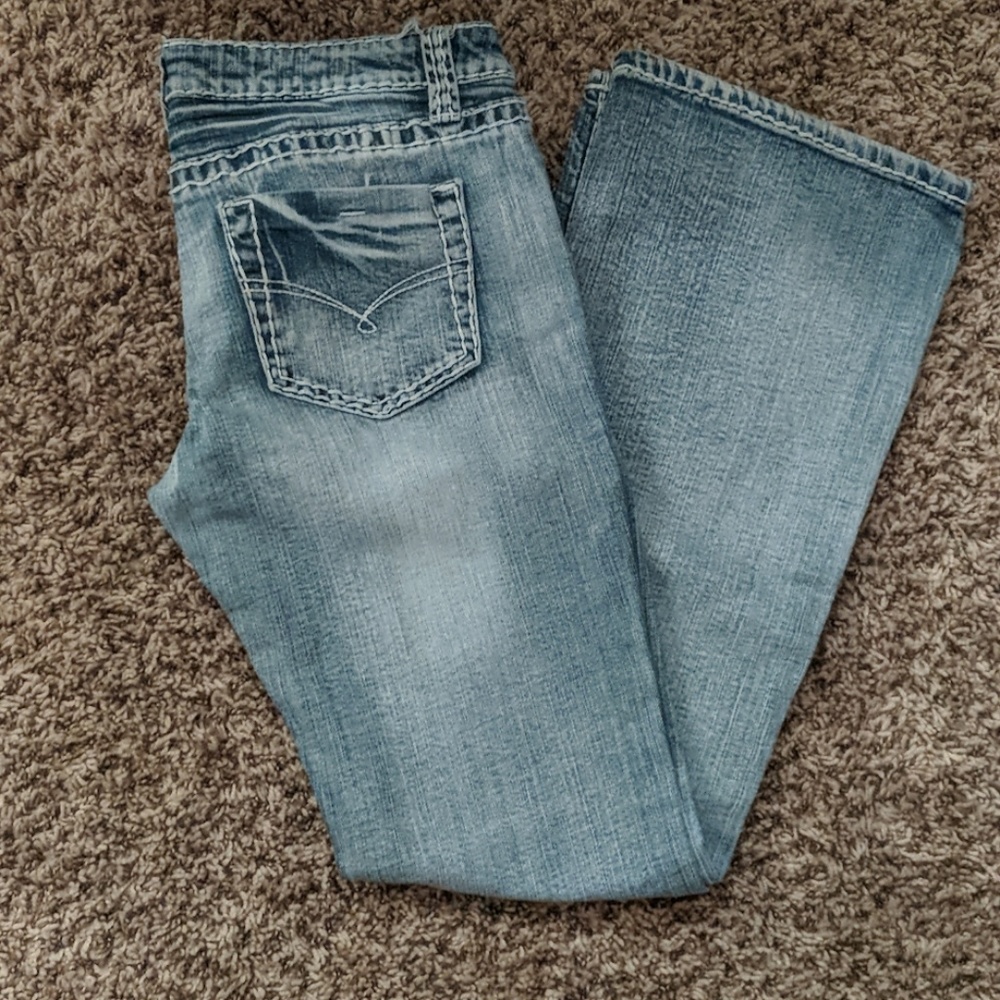 Y2K Blue Asphalt Blue Jeans Light Wash